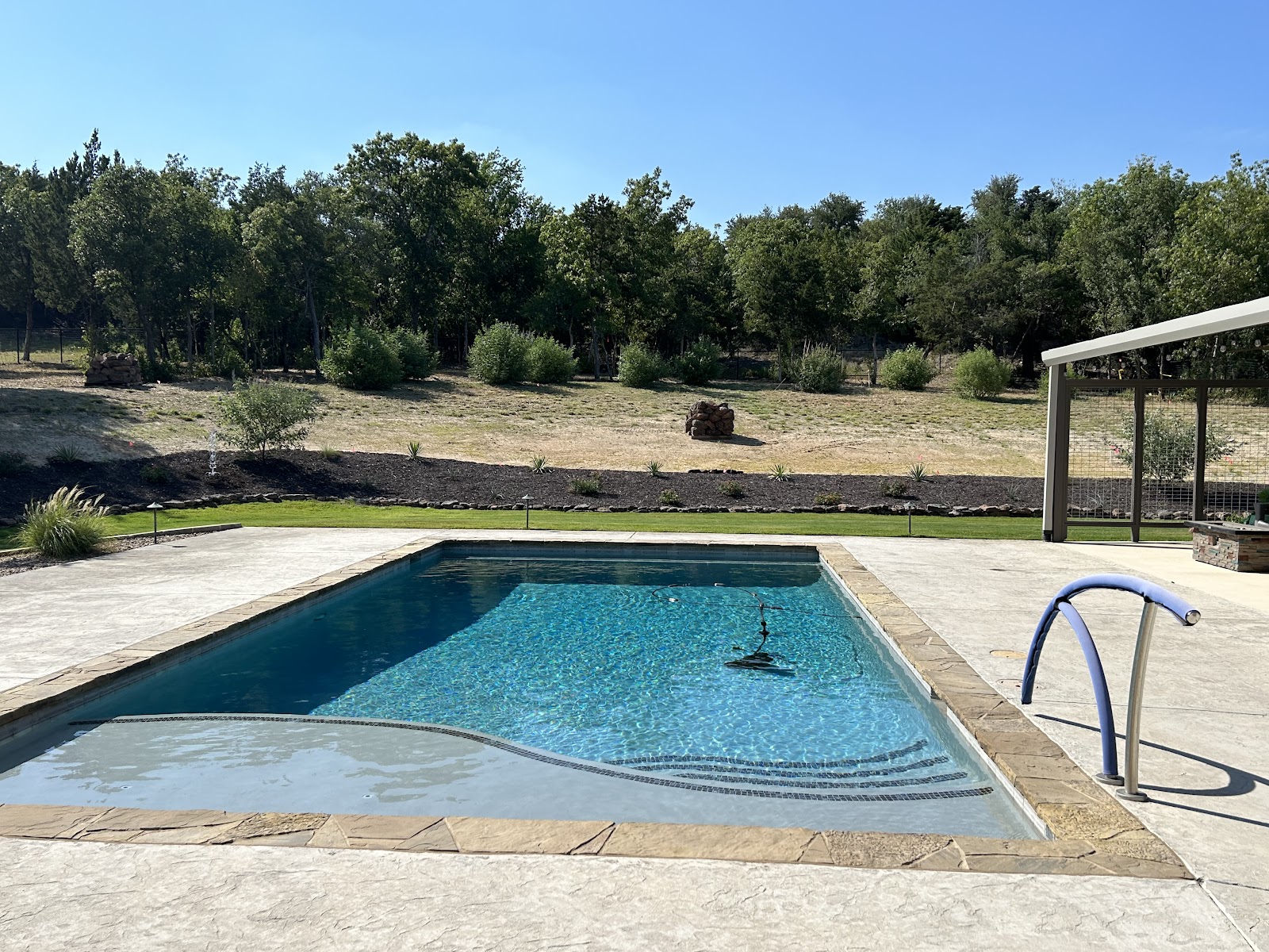 Compact Backyard Pool Renovation